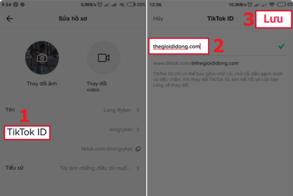 Thay đổi TIKTOK ID như thế nào, TikTok ID là gì